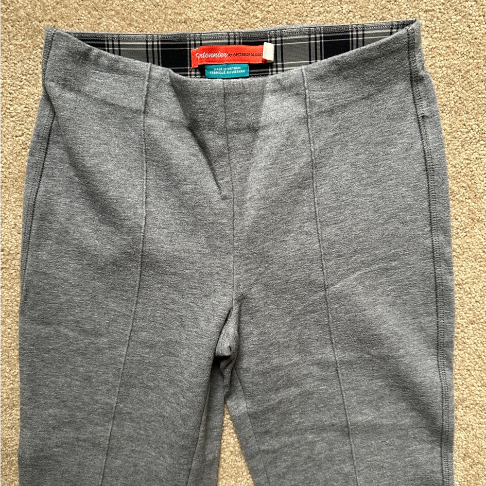 Anthro Double-Knit Cropped Flare Pants - Picture 4 of 7